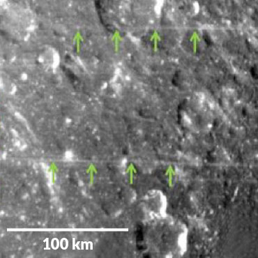 Saturn's moon Dione has stripes like no others in the solar system