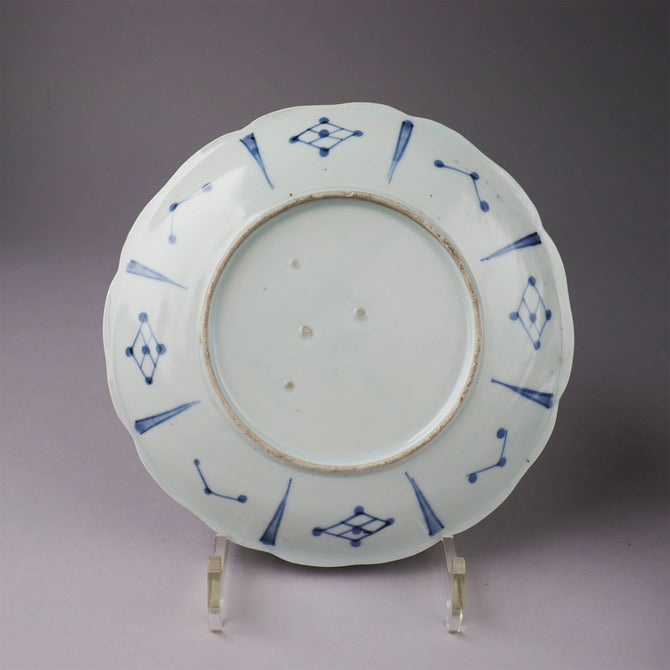 伊万里 風景図 染付 大皿 [B31359] 伊万里 風景図 染付 大皿 [B31359