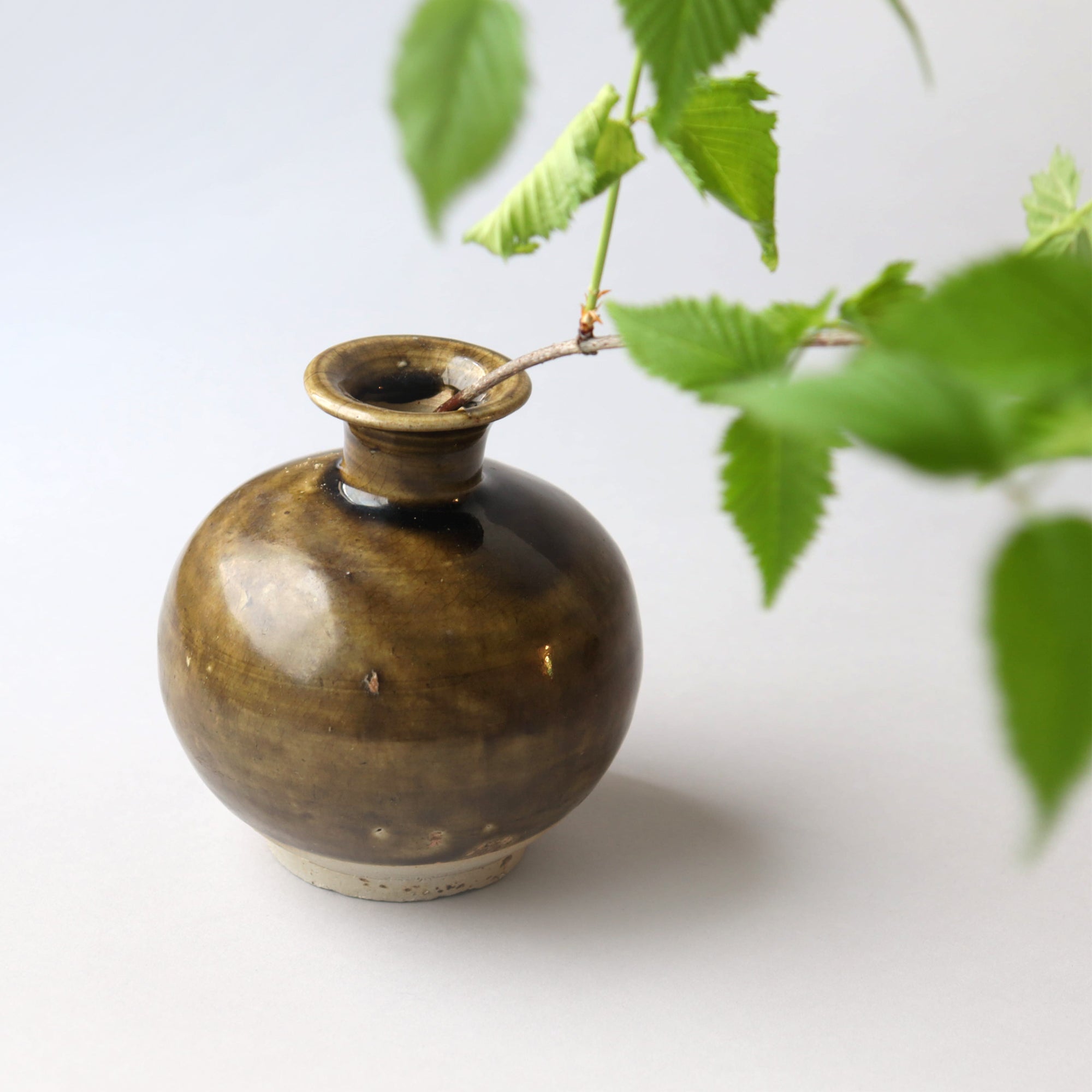 コロンビア渓谷焼 両志庵窯 大木宗完作 蹲（うづくまる）壷