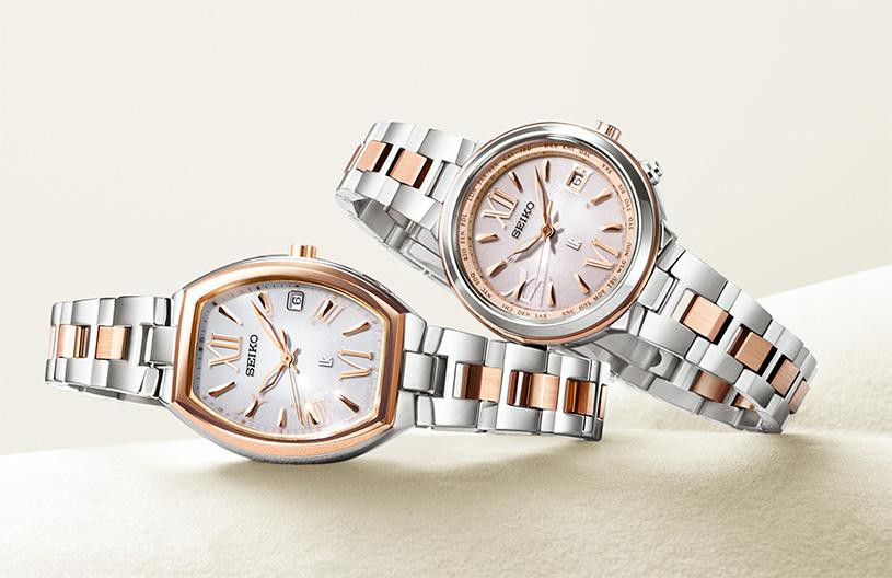 セイコー ルキア＞ソーラー電波シリーズより、 しなやかな女性らしさを