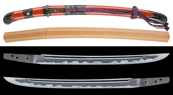 鍔 銘 金象嵌(花押)・(京献上) 古代文尽鍔(TU-100517)｜刀・日本刀の