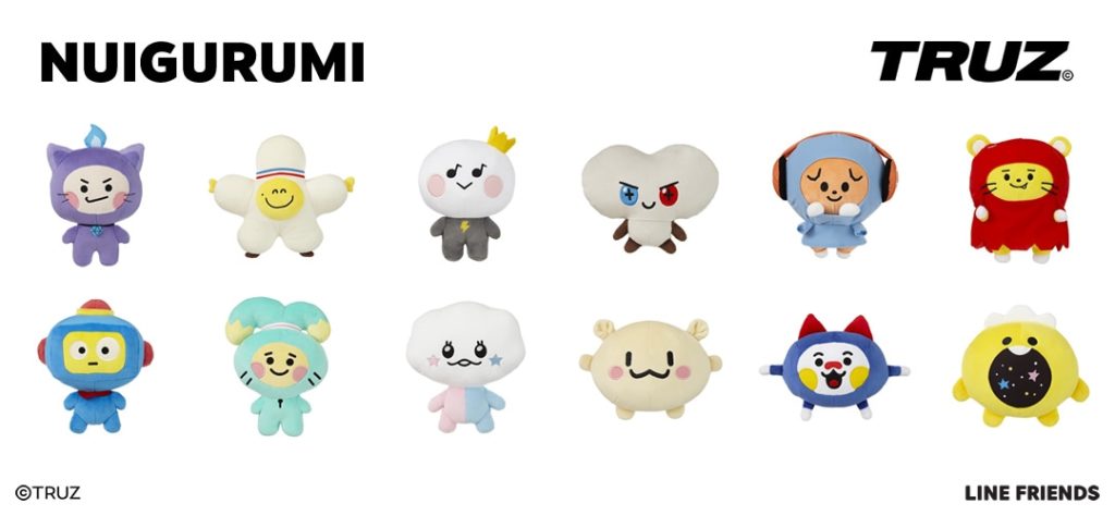 TRUZ 】 TRUZ ぬいぐるみ CHILLI / ROMY / YOCHI / BONBON / MATETSU
