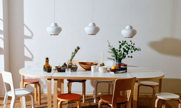 A333 ペンダントライト カブ / ホワイト×ブラスArtek（アルテック