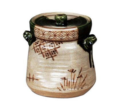 茶道具 水指（水差・みずさし） 水指 呉須 赤絵 高野昭阿弥