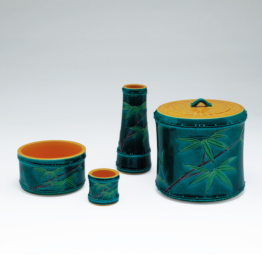 茶道具 皆具（かいぐ） 皆具 交趾 竹節 陶若窯 | 千年の香り 千紀園