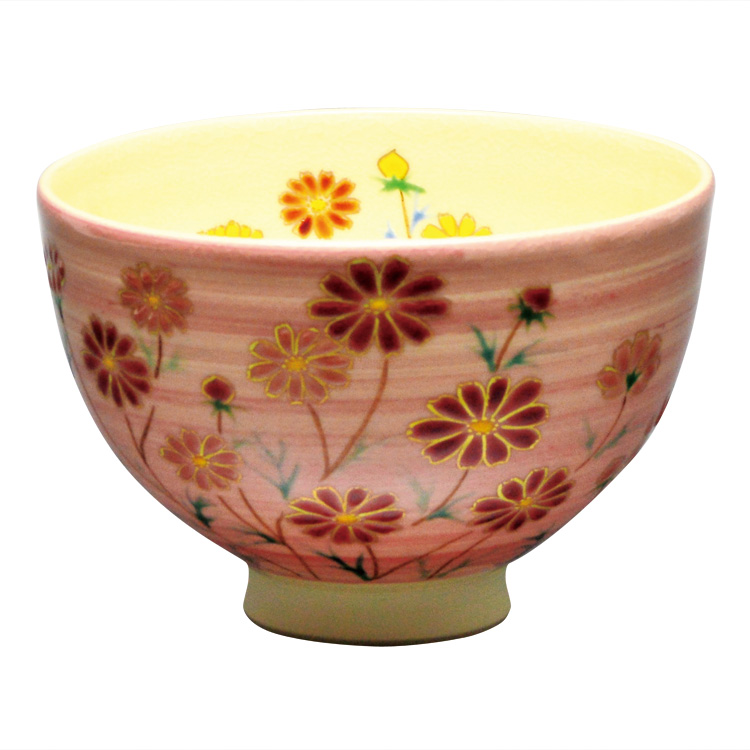 須山昇華『桃花ひな茶碗』茶碗女流陶芸家抹茶碗茶道具 須山昇華 『桃花ひな