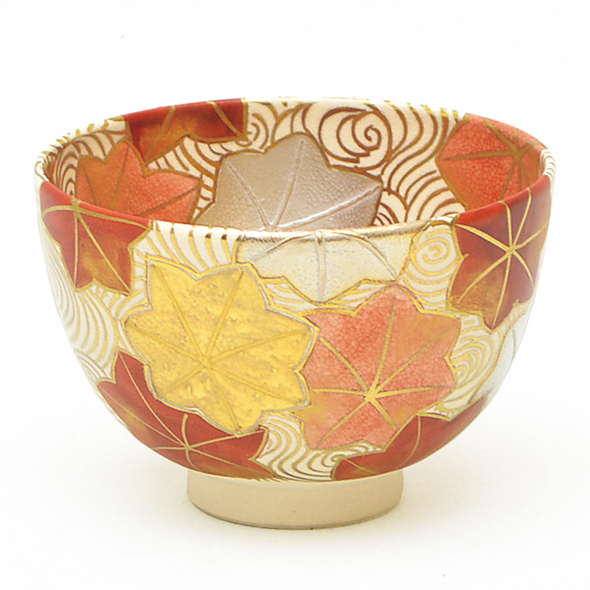 高麗茶碗 雨漏手写（加藤 錦雄衛作）共箱 【茶道用抹茶碗】 高麗茶碗