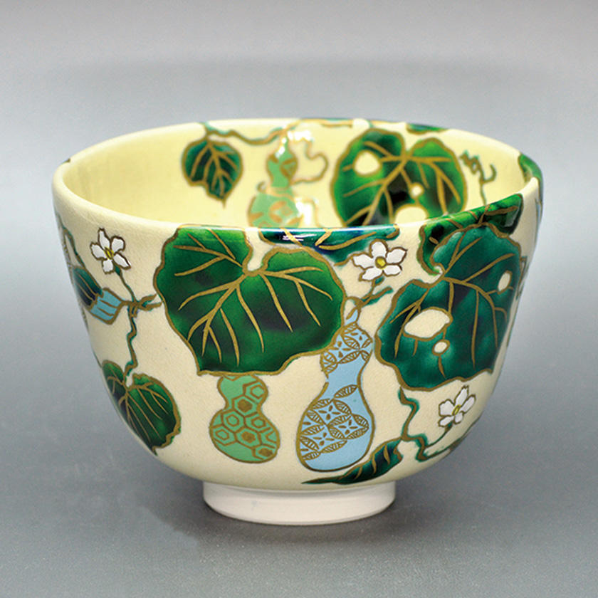 美しい古美術◇蔵から謎の紋様が描かれた小さくて可愛らしい抹茶茶碗が