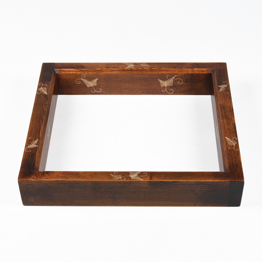 茶道具 炉縁（ろぶち） 炉縁 吹漆 松唐草蒔絵 中村 湖彩 | 千年の香り