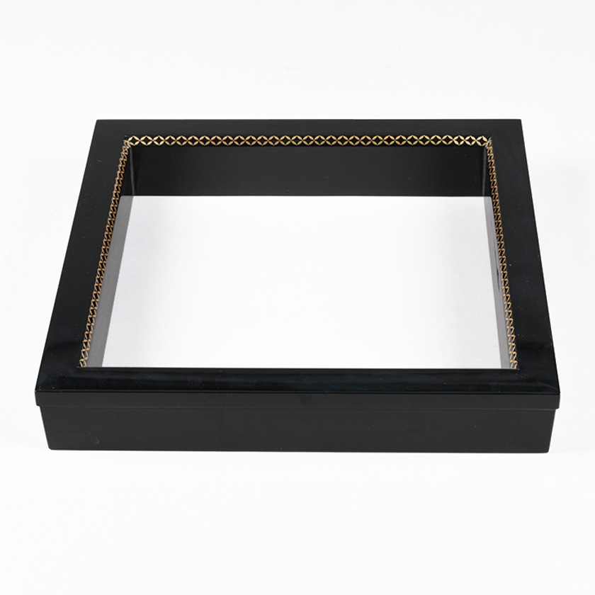 茶道具 炉縁（ろぶち） 炉縁 真塗 面七宝蒔絵(たたみ防衣付) 中村 宗悦