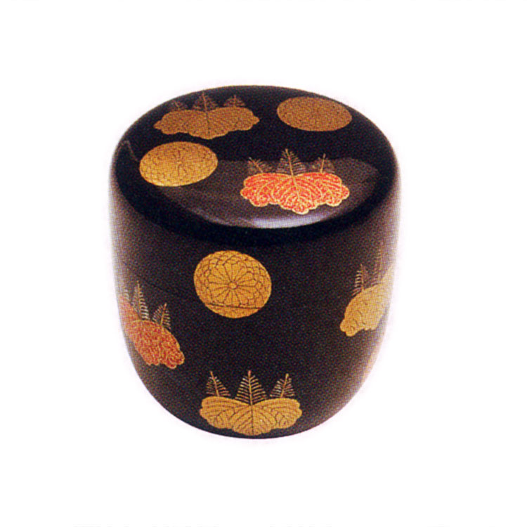 茶道具 棗（なつめ） 高台寺蒔絵 黒中棗 加賀蒔絵 林 勝 作 | 千年の