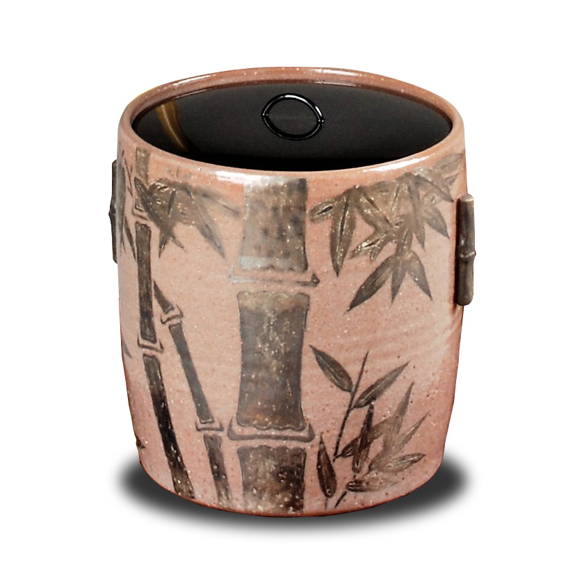 茶道具 水指（水差・みずさし） 水指 銀竹 淡々斎好写 御室窯 | 千年の