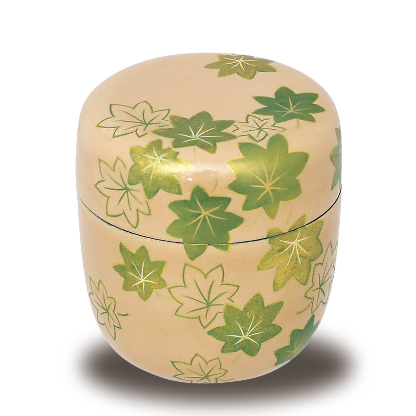 茶道具 棗（なつめ） 白塗中棗 青楓蒔絵 佐々木 麗峰 | 千年の香り 千紀園