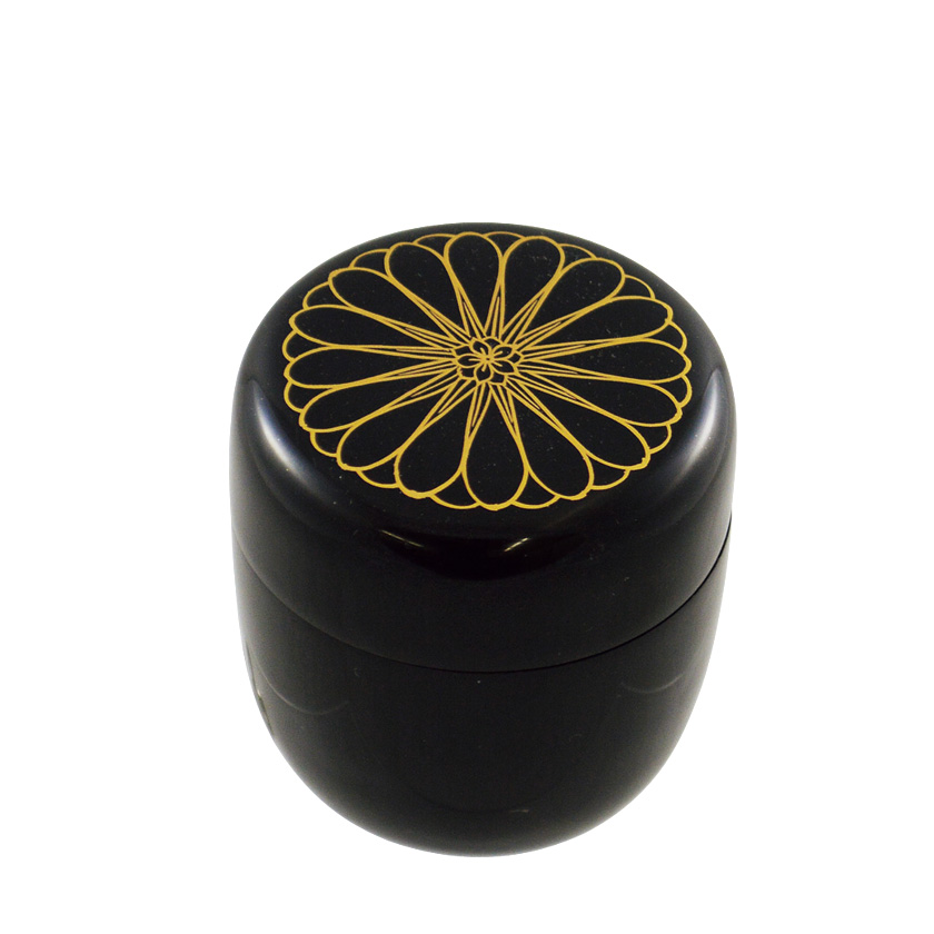 茶道具 薄茶器（うすちゃき） 中棗 菊蒔絵 利休好写 佐々木 麗峰 |