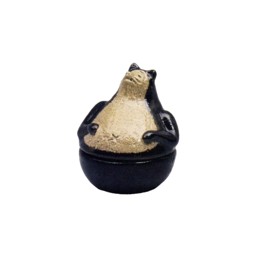 茶道具 香合（こうごう） 一入写 狸 香合 佐々木 昭楽 | 千年の香り 千紀園
