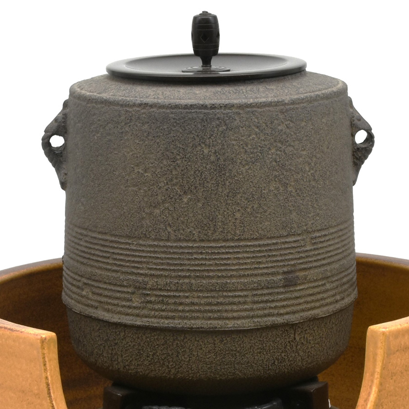 茶道具 風炉釜（ふろがま） 筒釜 七徳 鵬雲斎好写 菊池 政光 | 千年の