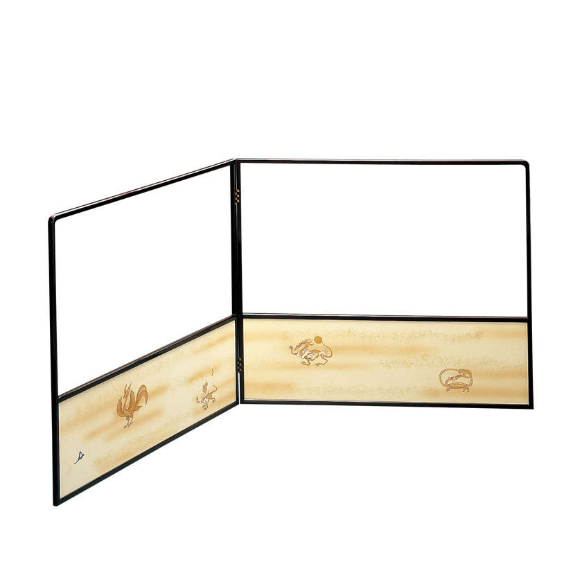 茶道具 風炉先屏風（ふろさきびょうぶ） 風炉先 二尺四寸 四神 京間