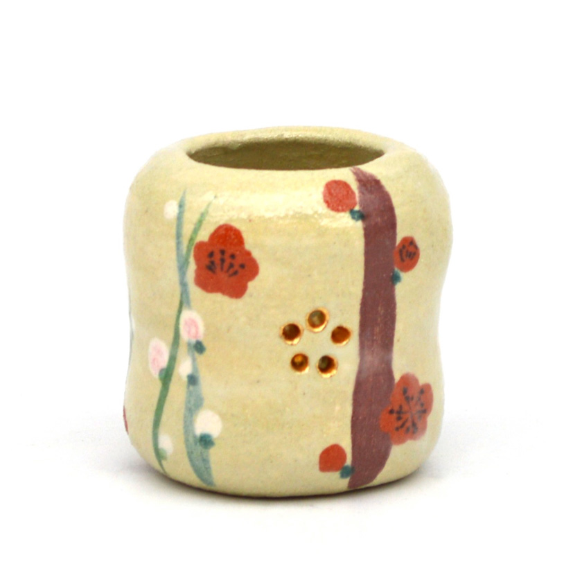 茶道具 蓋置（ふたおき） 蓋置 槍梅 楽入窯 | 千年の香り 千紀園