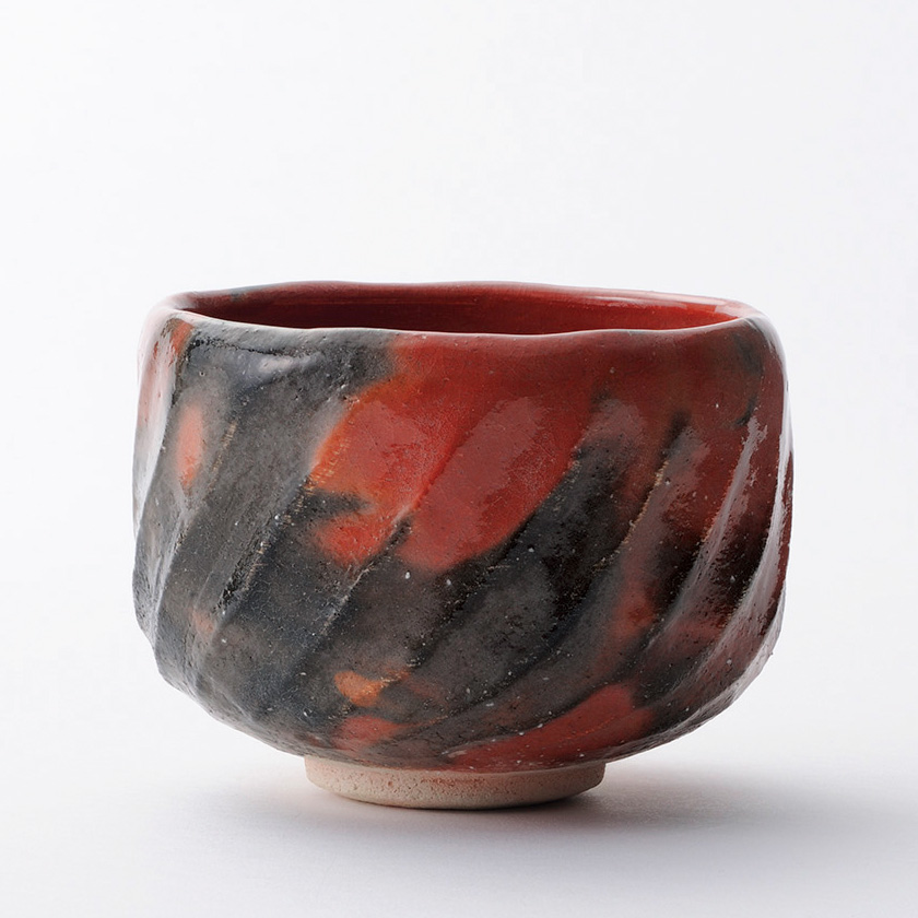 茶道具 赤楽茶碗｜赤楽茶碗 楽の刻印あり 茶道具 赤楽茶碗