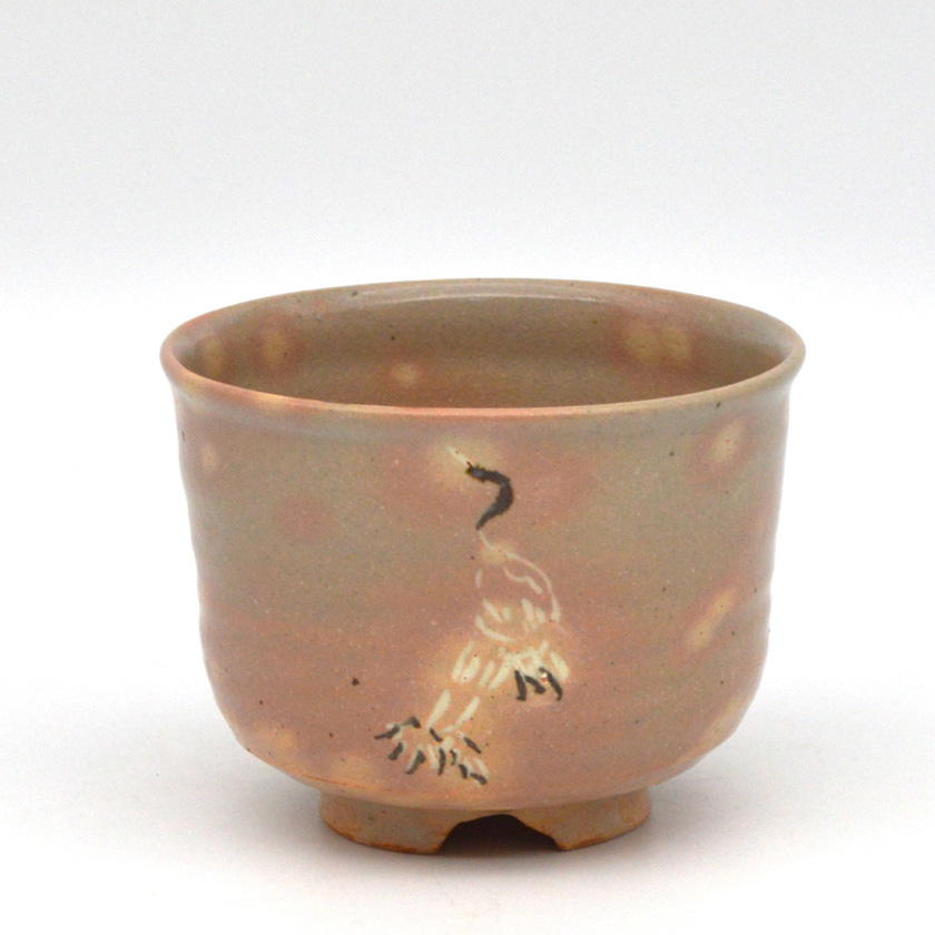 茶道具 抹茶茶碗（まっちゃちゃわん） 御本立鶴茶碗 銘「宇袮野（うね