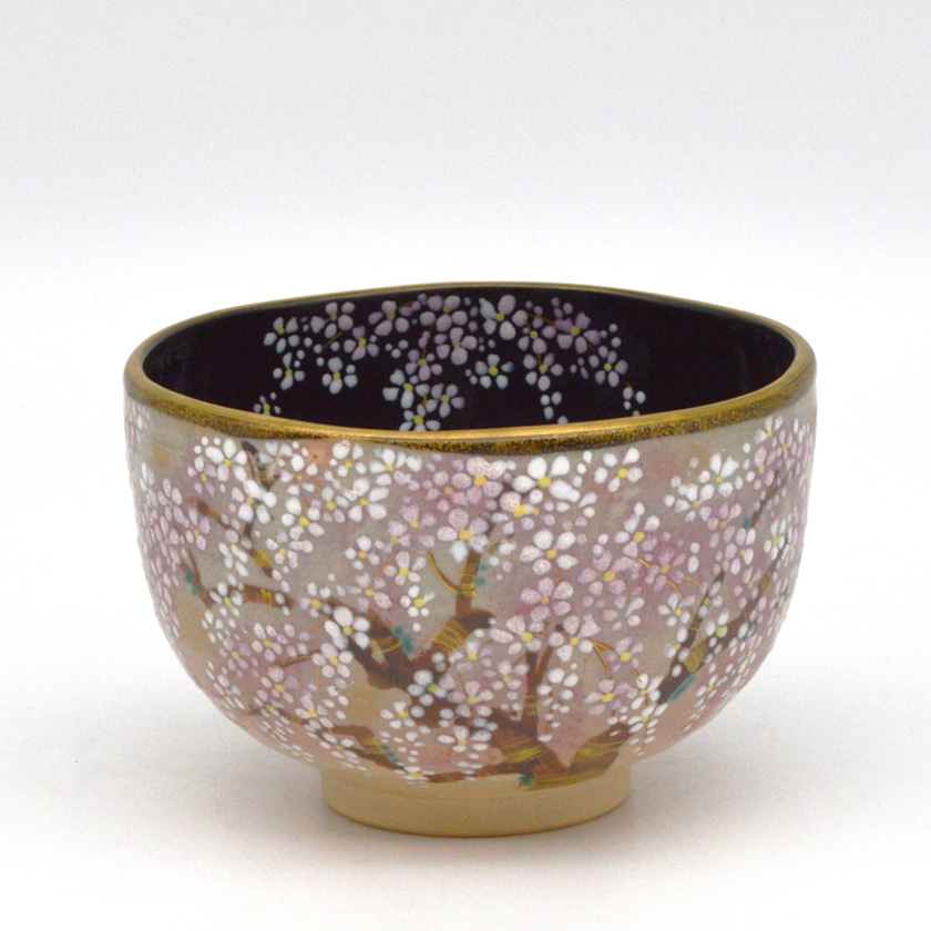 茶道具 抹茶茶碗（まっちゃちゃわん） 茶碗 乾山 内黒 魁桜（さきがけ