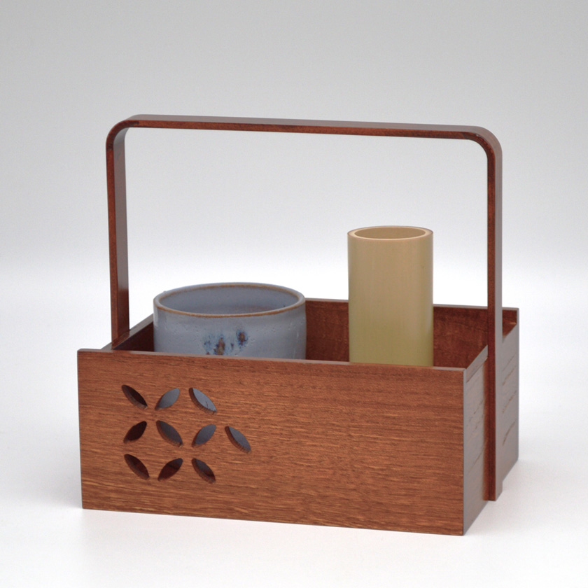 未使用青漆一閑塗舟形莨盆即中斎好表千家桐箱有茶道具漆器⑨