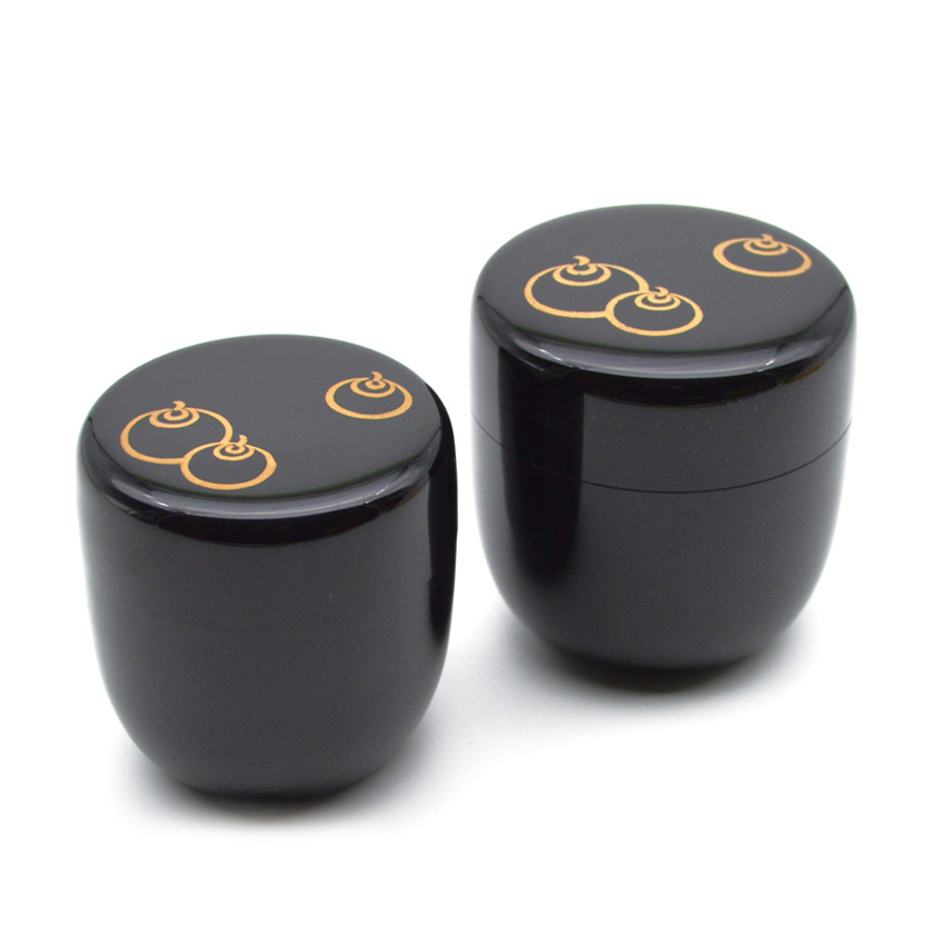 茶道具 薄茶器（うすちゃき） 玉の絵一双棗 吸江斎宗匠好写 中村 宗悦