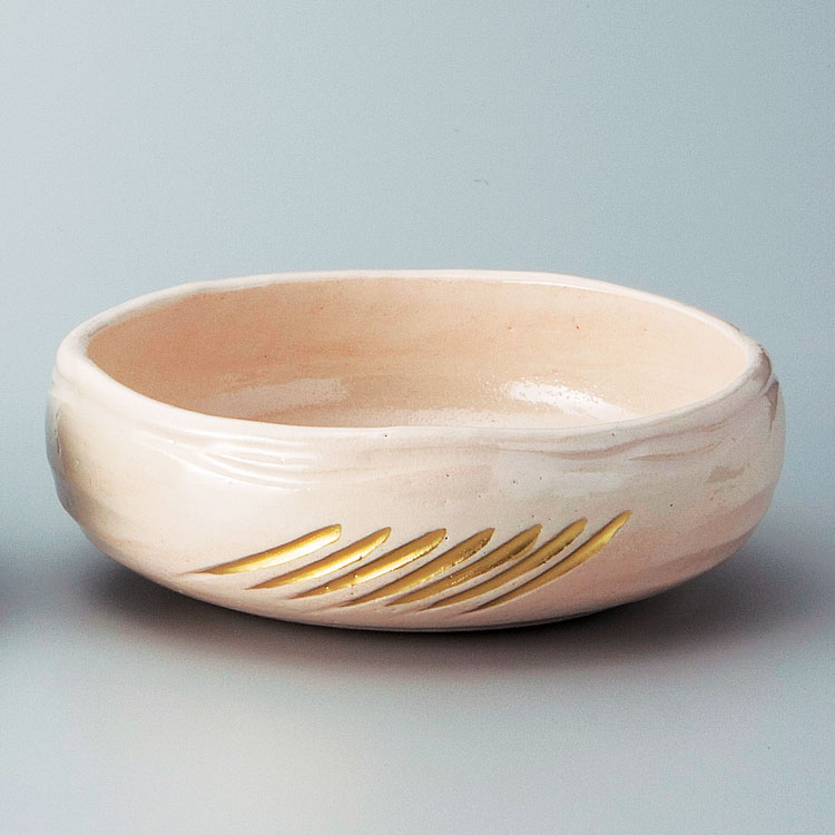 茶道具 灰器（はいき） 灰器 白楽 風炉用 松楽窯 | 千年の香り 千紀園