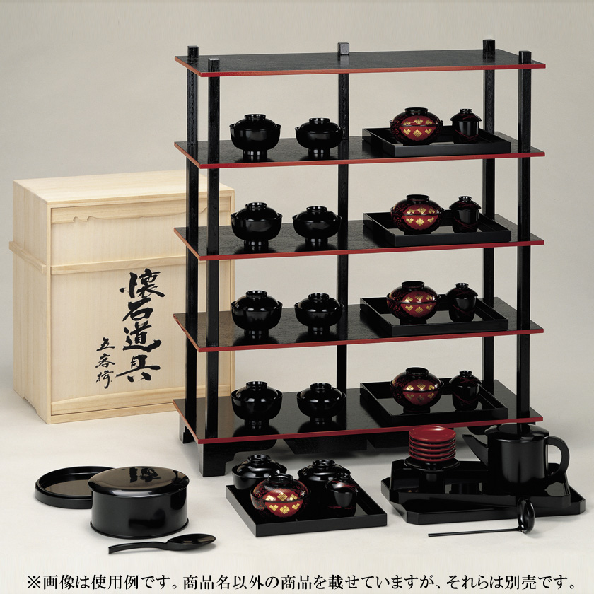 茶道具 懐石道具（かいせきどうぐ） 懐石道具 五客揃 合成漆塗○写真は