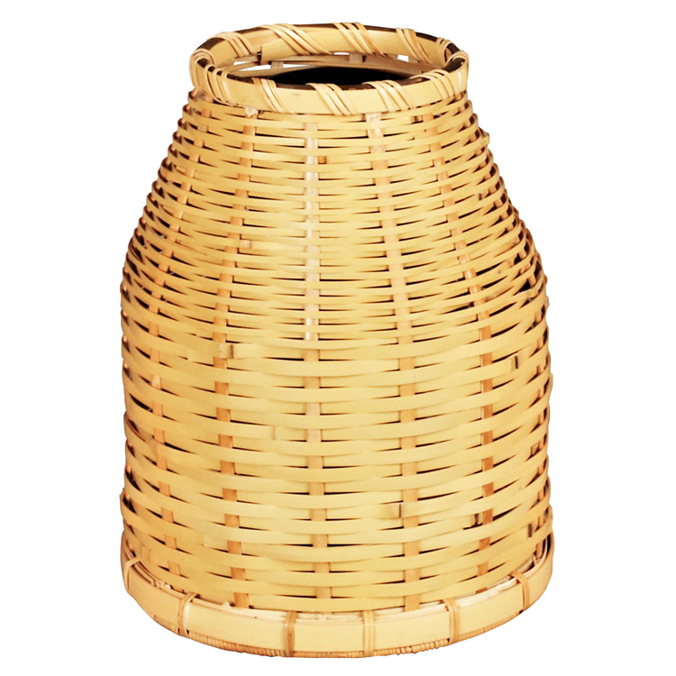 籠花入21】宗全籠手無し☆竹美斉高さ19㎝