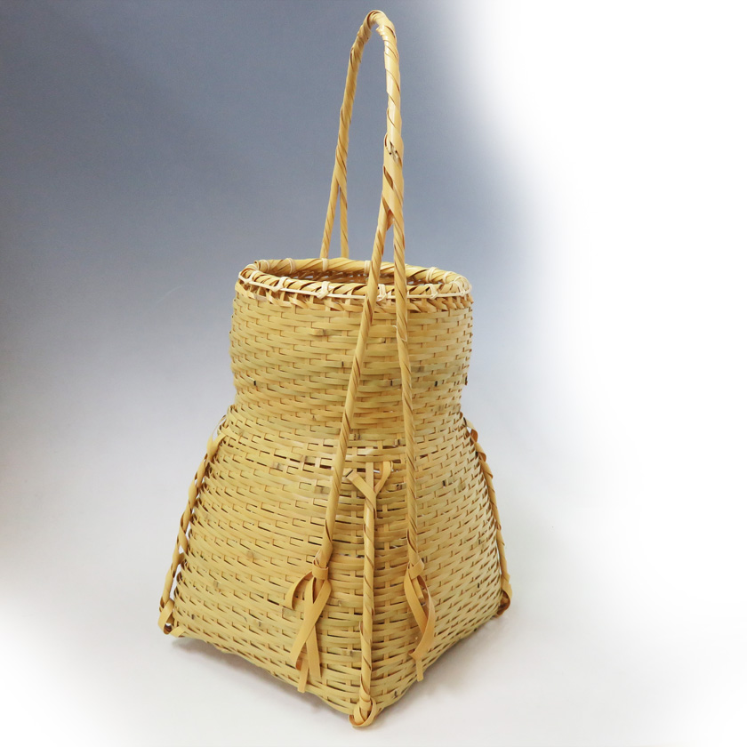 茶道具 花籠（はなかご） 籠花入 方円籠 即中斎好写 (上塗竹入子)