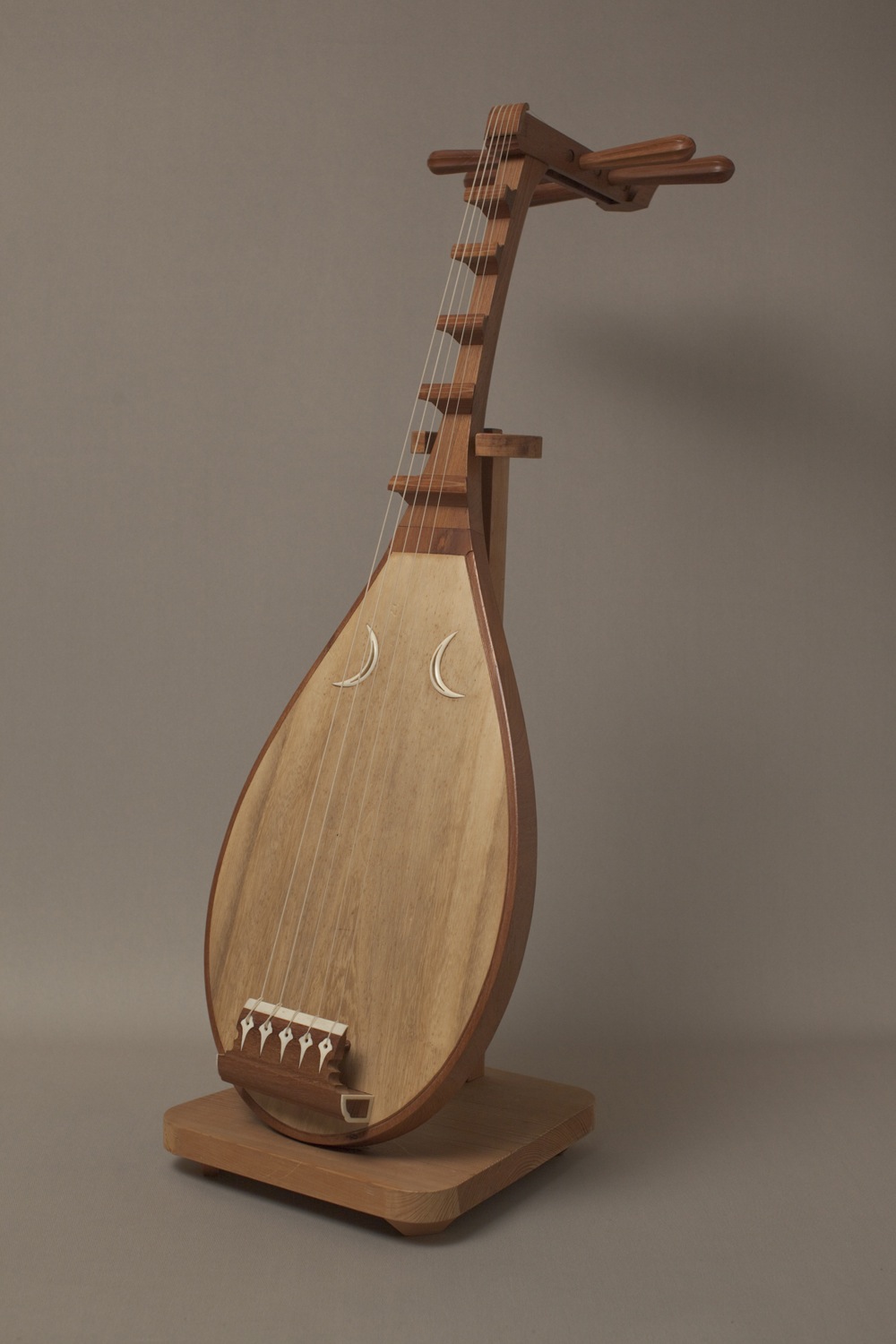 琵琶 びわ 四弦五柱 和楽器 弦楽器 節約 筑前琵琶 四弦五柱 象牙装飾