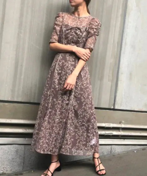 そのまま購入可能】【1サイズ】エンブロイダリードレス FRAY I.D