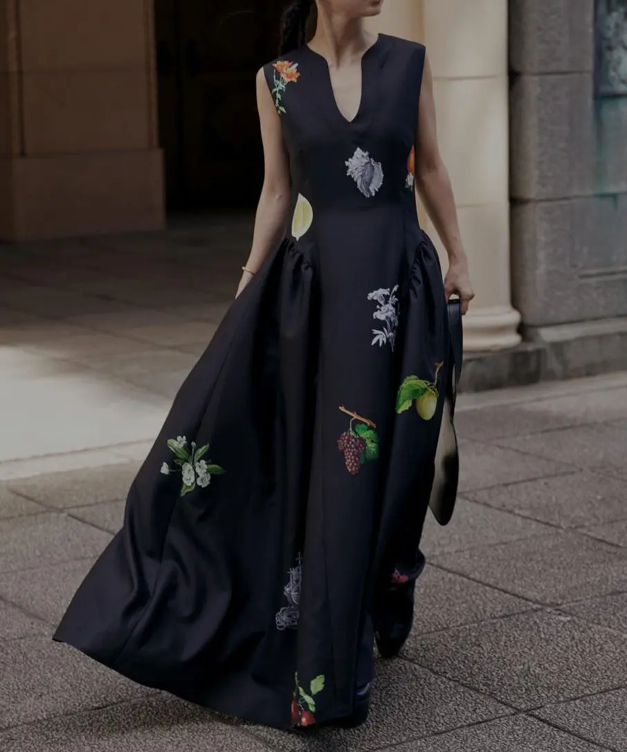 Sサイズ】ELEANOR LINEN LIKE DRESS Ameri VINTAGE（アメリ