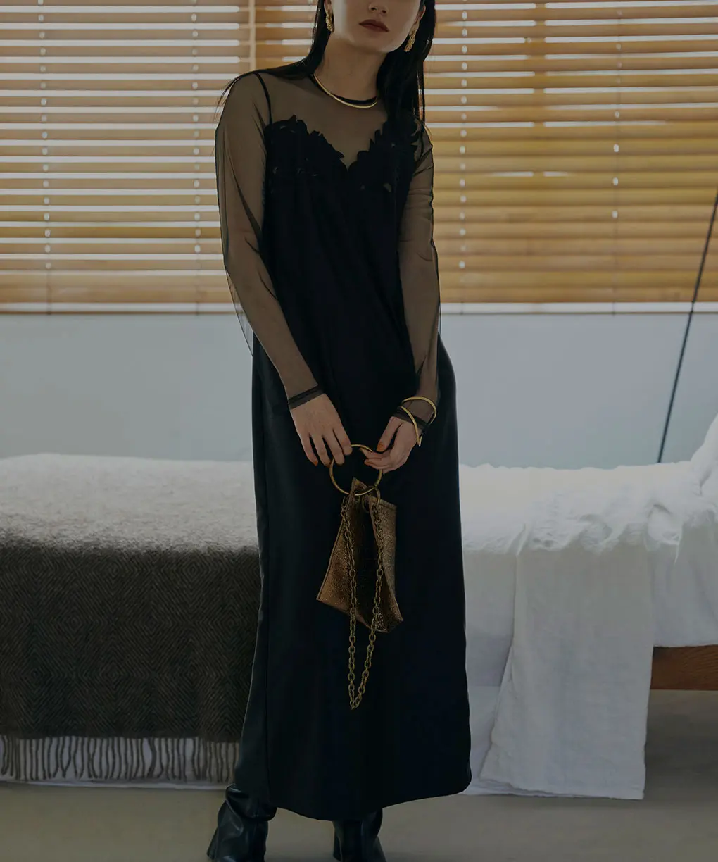 Mサイズ】UND RENEE CUTWORK DRESS Ameri VINTAGE（アメリヴィンテージ