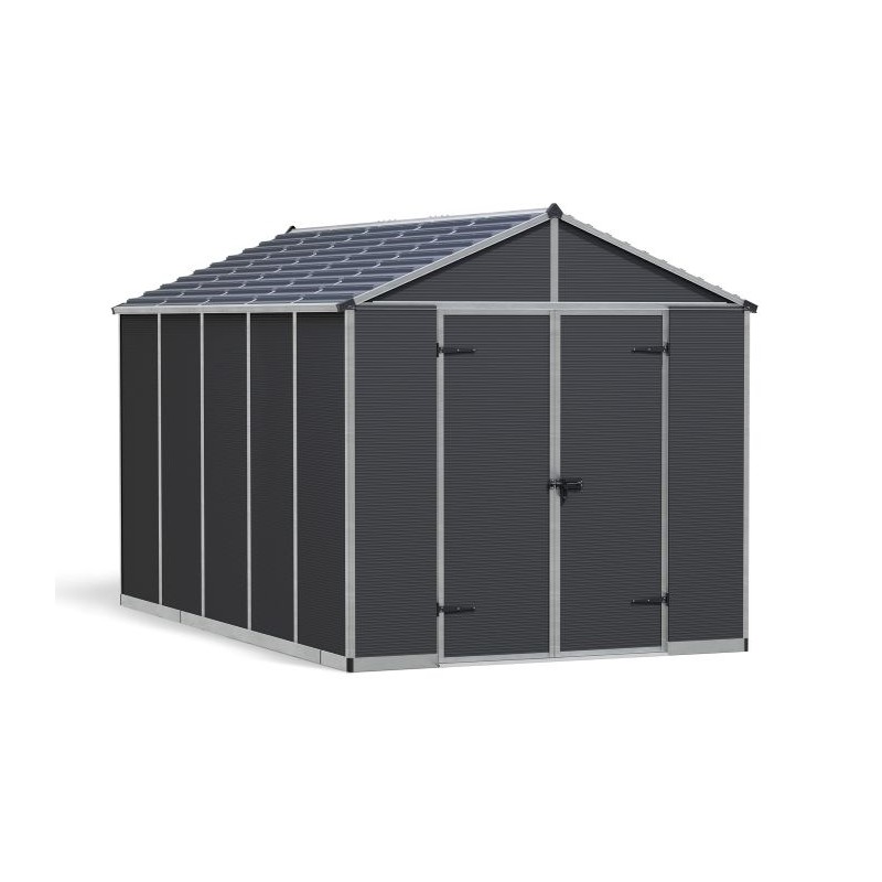 Palram - Canopia Rubicon 8' x 13' Shed Kit - Gray (HG9732GY)