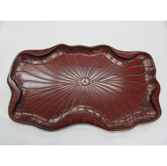 高岡漆器螺鈿梅柄お盆