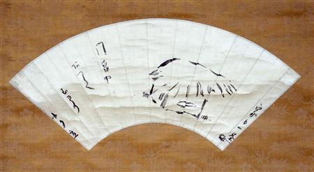 扇面 小林一茶 直筆 自筆 俳句 漢詩 書画骨董 江戸後期 俳人 歴史史料