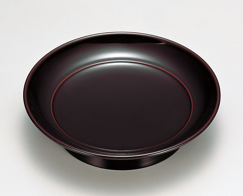 銘々皿お皿-溜塗（ためぬり）椿皿［5枚］ | 越前漆器粂治郎