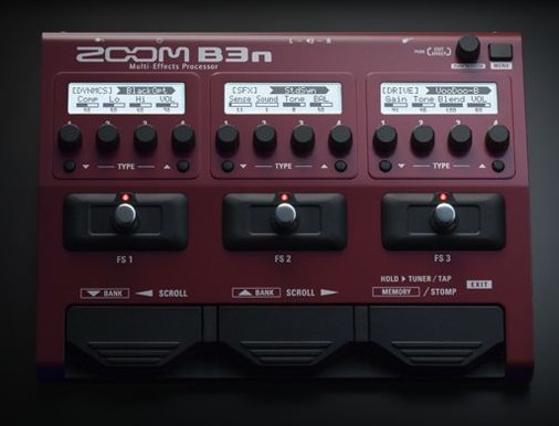 ベース用マルチエフェクター】ZOOMの新たなスタンダードモデルB3nが