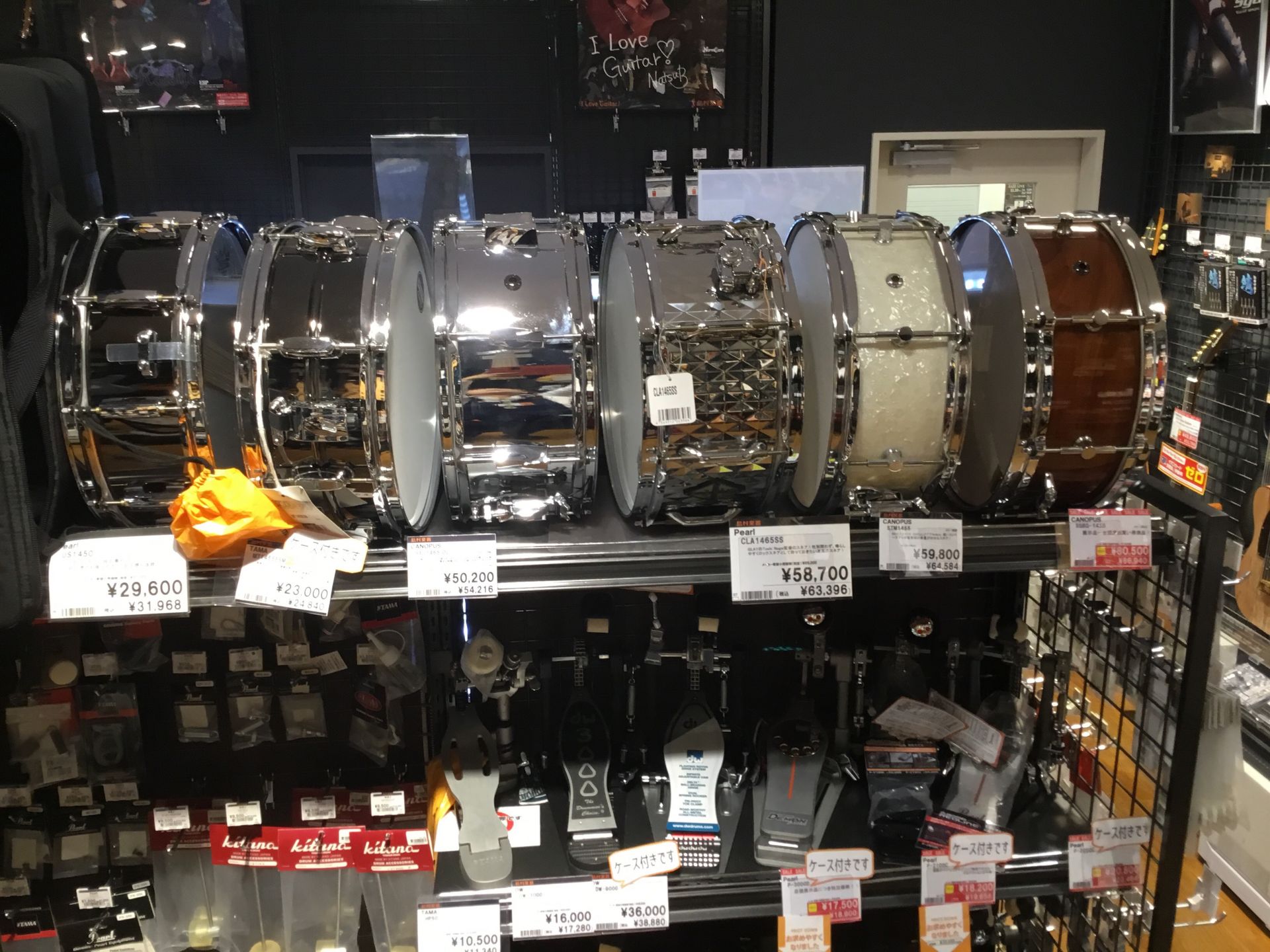 スネアドラム】イオンモール岡崎店スネアドラムラインナップをご紹介