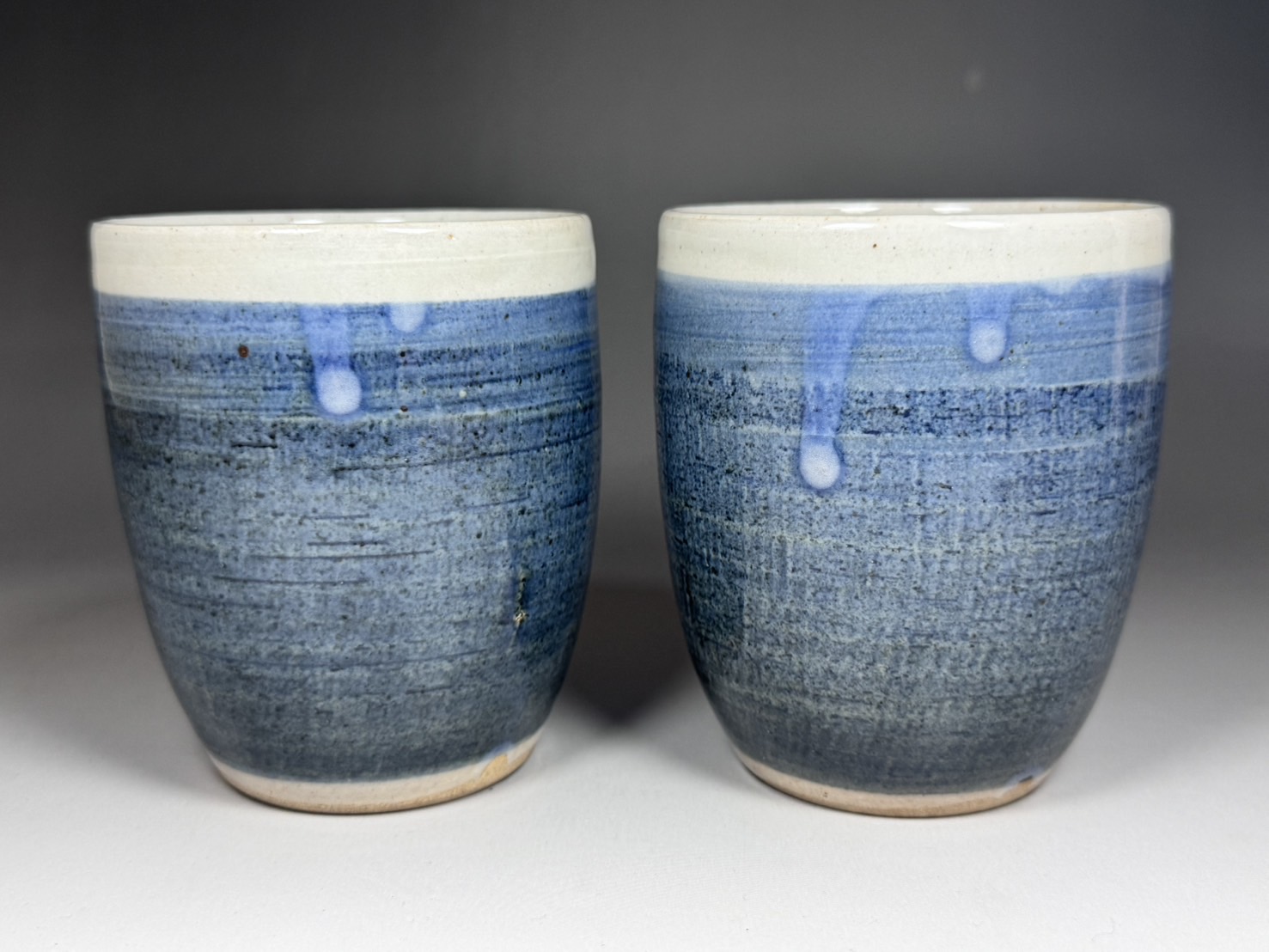 人間国宝 近藤悠三「呉須 刷毛 湯呑 2客 一対 」「酒津窯ニテ造ル 平鉢