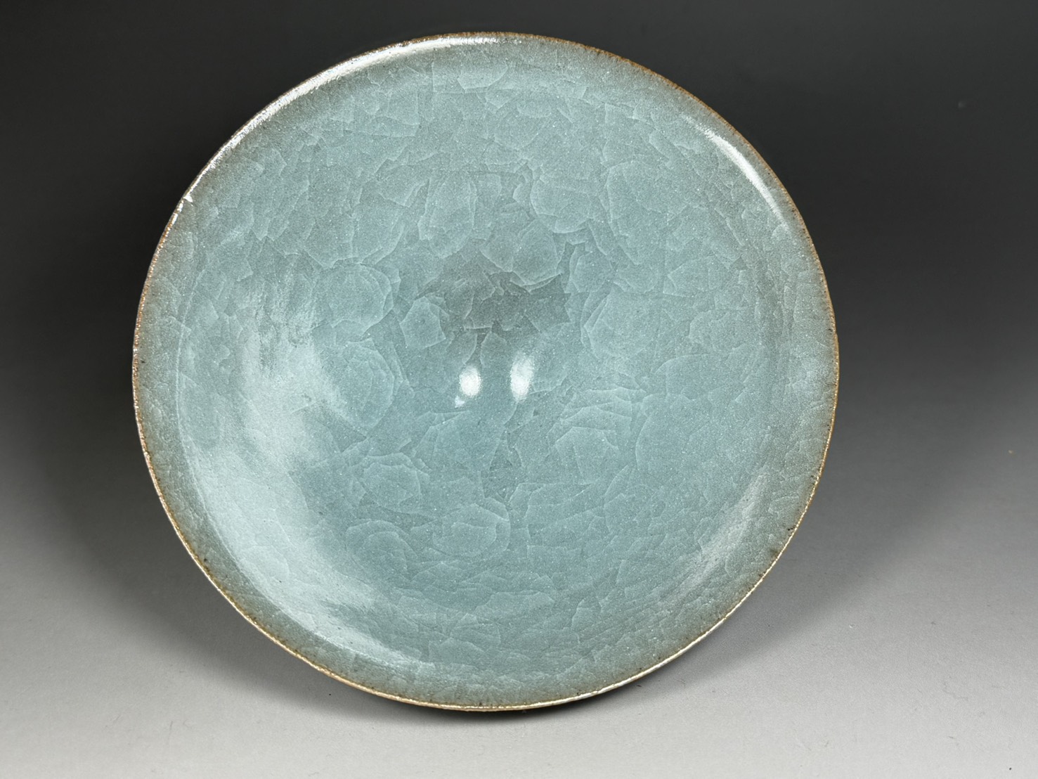 人間国宝 清水卯一 青瓷茶碗 二重箱 茶道具 | 新栄堂