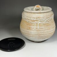 手塚祥堂 水指 染付 桶形 共箱 | 新栄堂