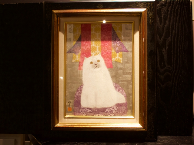 西田忠重 猫のリトグラフ 39/100 サイン入り 西田忠重｜Tadashige