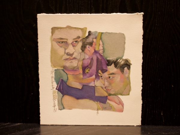 相撲画家 松岡リン ドローイング リン・スターム・レビィ リン 松岡