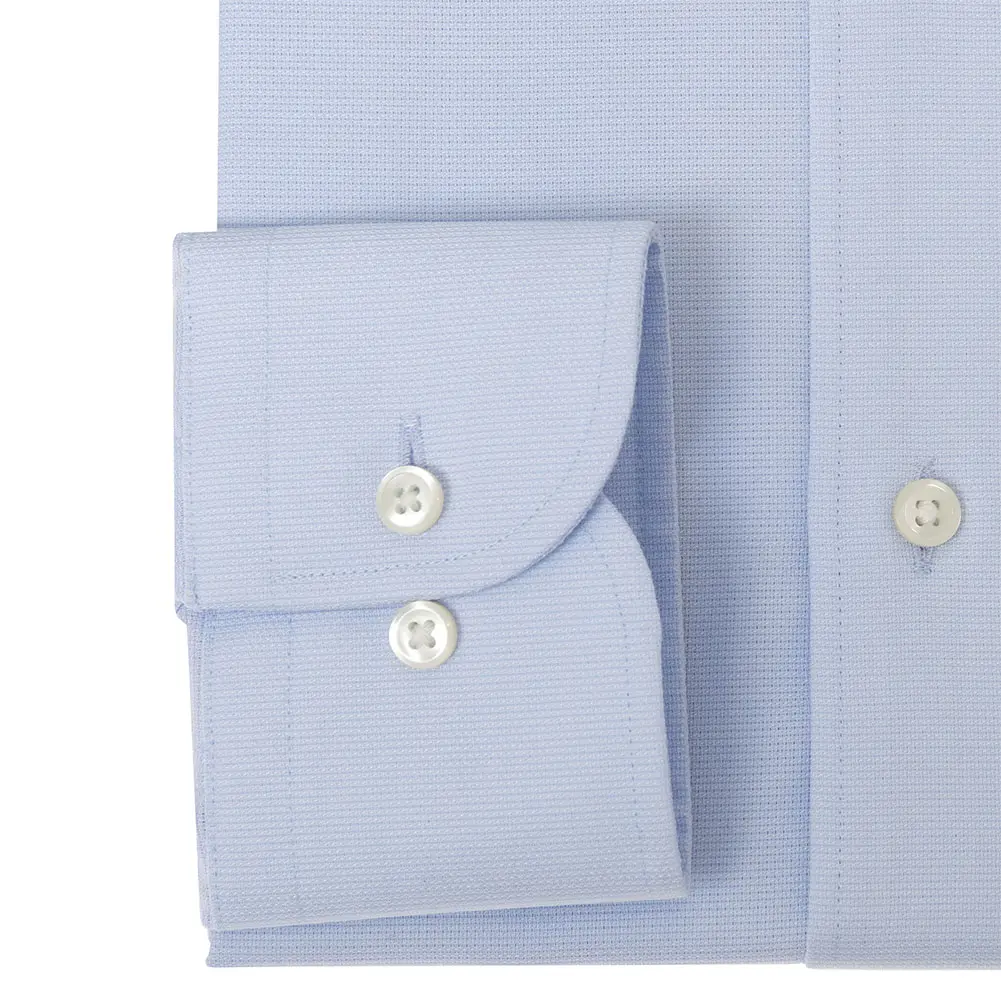 ワイシャツ スリムフィット 無地 ブルー CHOYA SHIRT FACTORY｜CHOYA