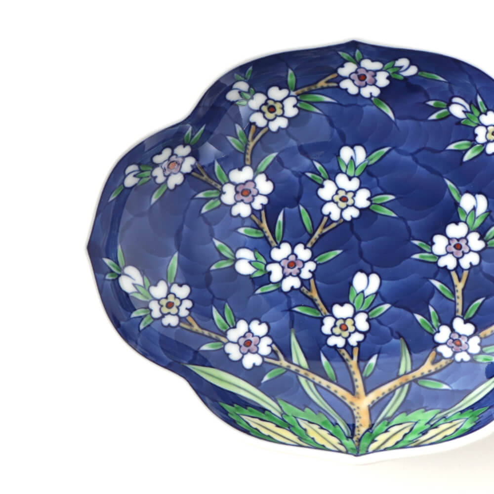 源右衛門窯 花鳥紋 銘々皿 5客揃 源右衛門窯 花鳥紋 銘々皿 5客揃