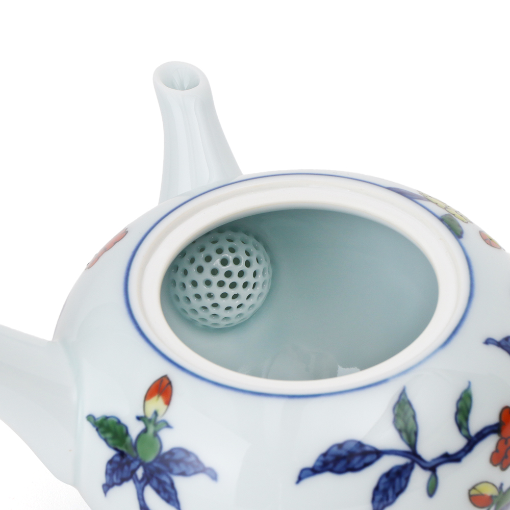 染錦柘榴絵 急須 ｜ 有田焼の源右衛門窯公式オンラインショップ