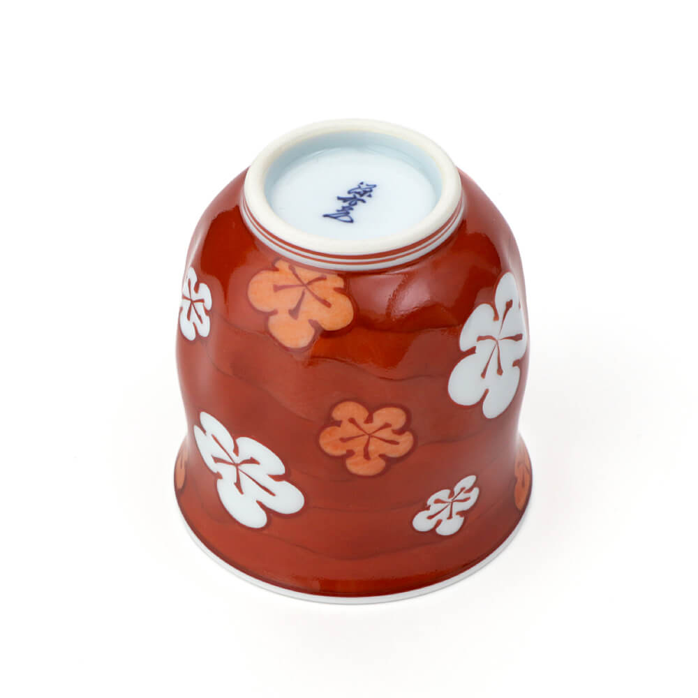 益子焼 馬場 由知子作 赤絵縁起づくしの器 益子焼 馬場 由知子作 赤絵